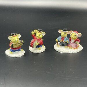 Holiday Musical Mice Christmas Figureine Dept 35 AC More